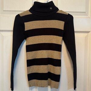 Vintage Ralph Lauren Striped Turtleneck Sweater